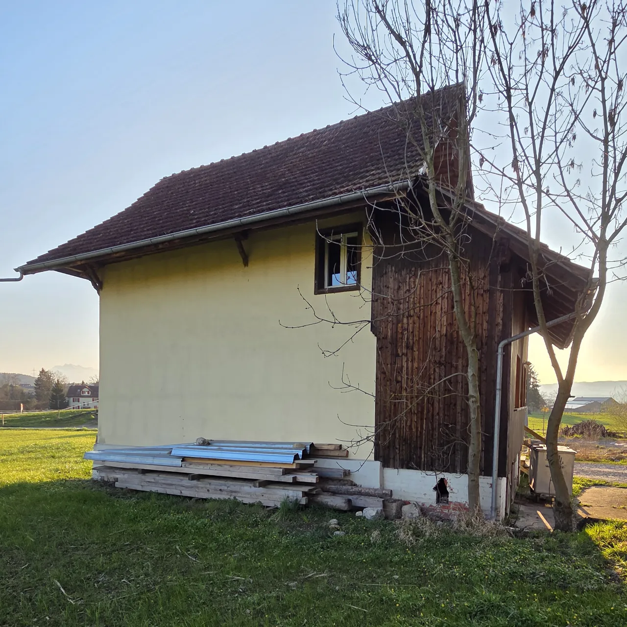 Pfadiheim Friesencham, Ansicht von der Rückseite